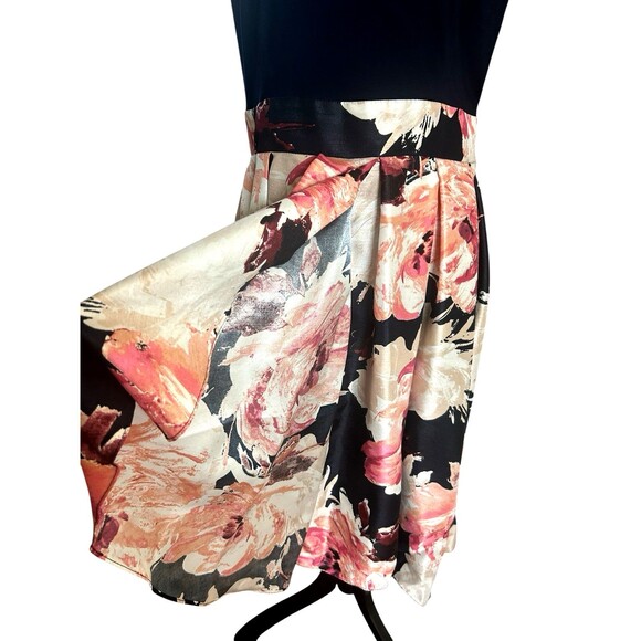 SLYN Women's 14 Beaded Bow Collar Hi Lo Sleeveless Pink  Blue Formal Dress - Picture 7 of 15